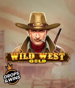  Изображение игрового автомата "Wild West Gold" от Pragmatic Play, изображающее персонажа в шляпе шерифа с винтовкой. За его спиной находится деревенская улица на Диком Западе. Идеально подходит для ценителей вестернов и вестерн-тематик. Этот слот гарантирует захватывающие приключения и возможность выигрышей.